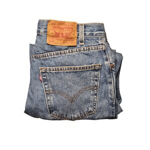 Levi vintage 505 Regular Fit Straight Leg Mens Jeans W34 L27(hemmed)